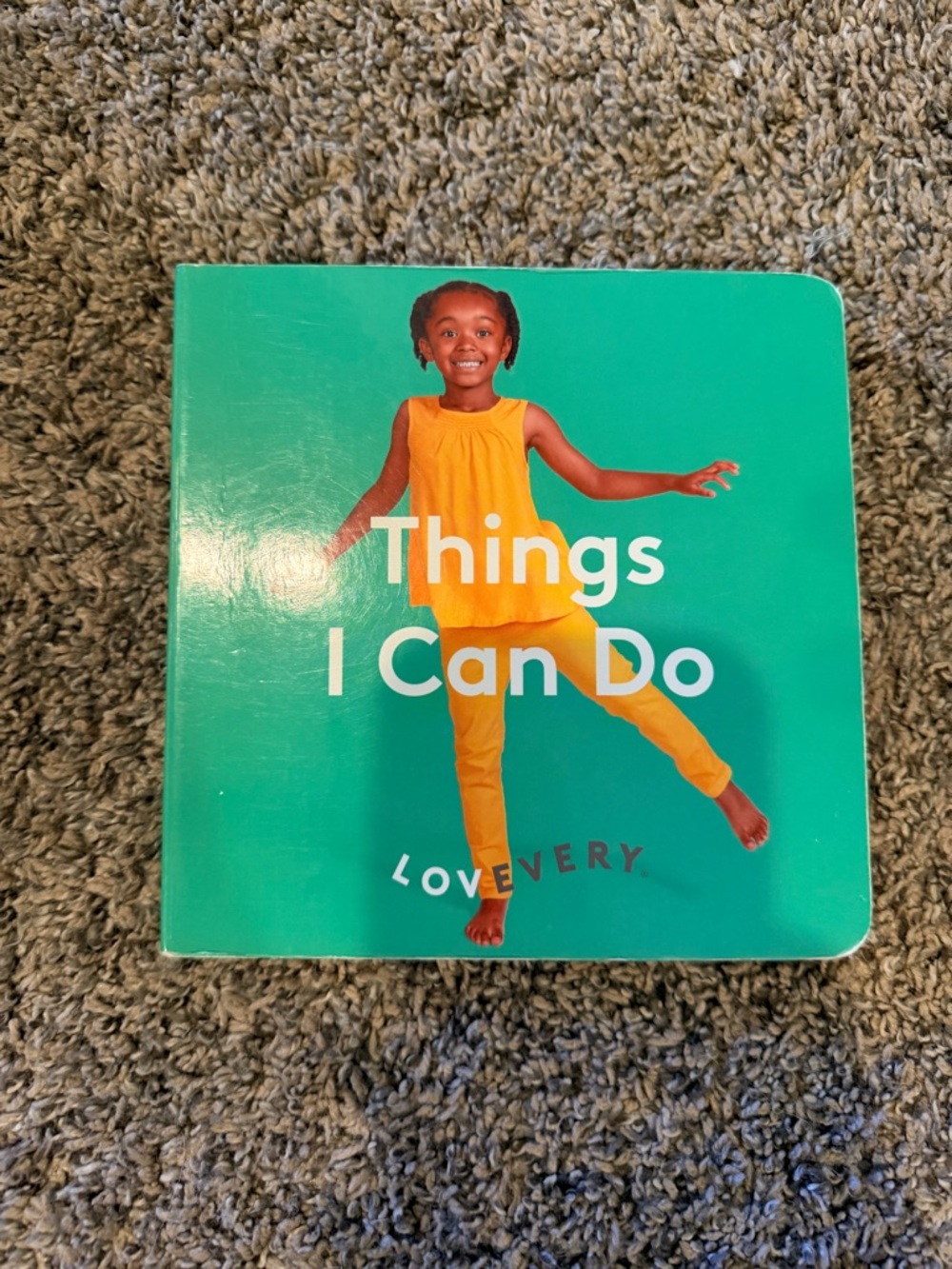 Lovevery Things I Can Do Board Book - Teal & Yellow
